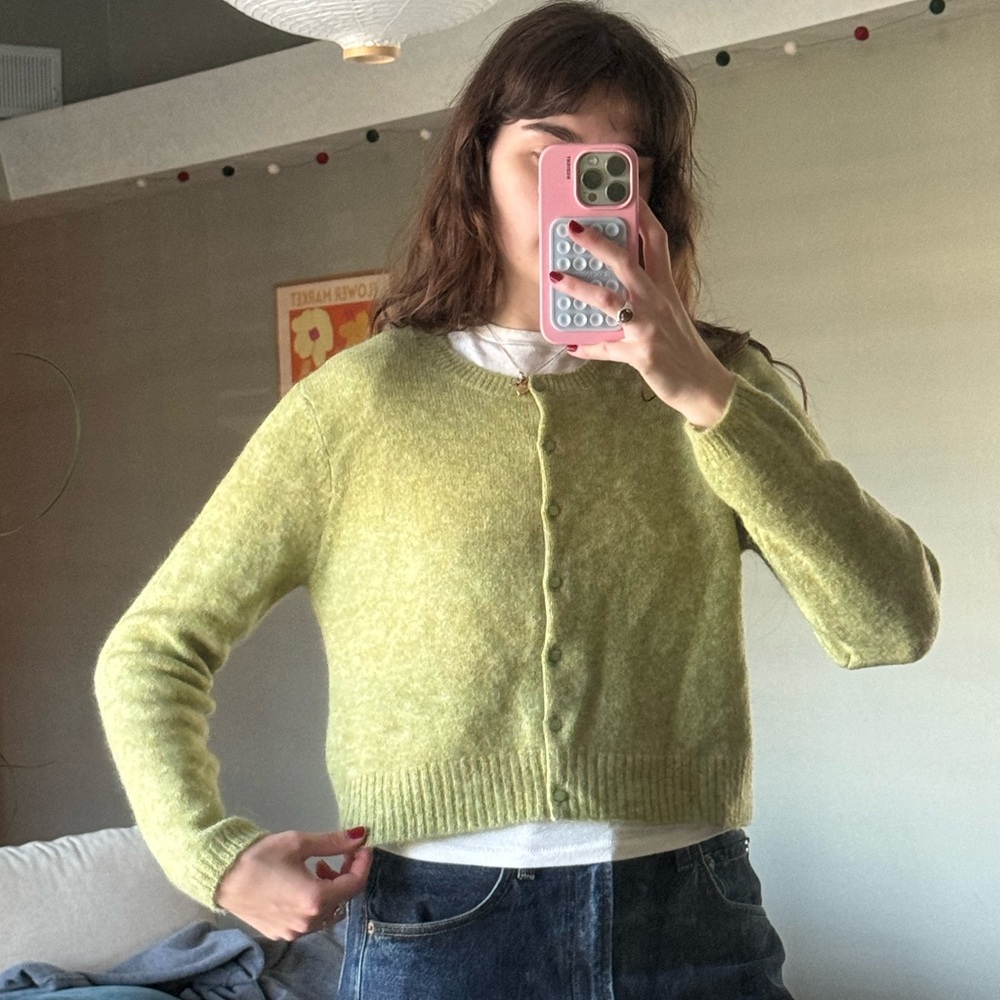 Sezane Leonora Cardigan Almond - Size S